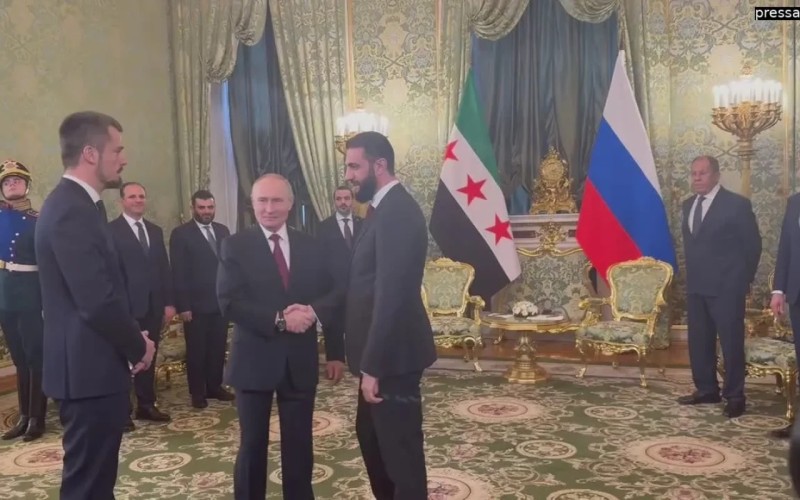 Putin və Əhməd əl-Şara arasında danışıqlar iki saatdan çox davam edib