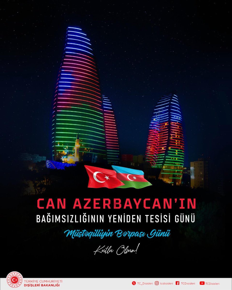 Türkiyə XİN Azərbaycanı təbrik edib