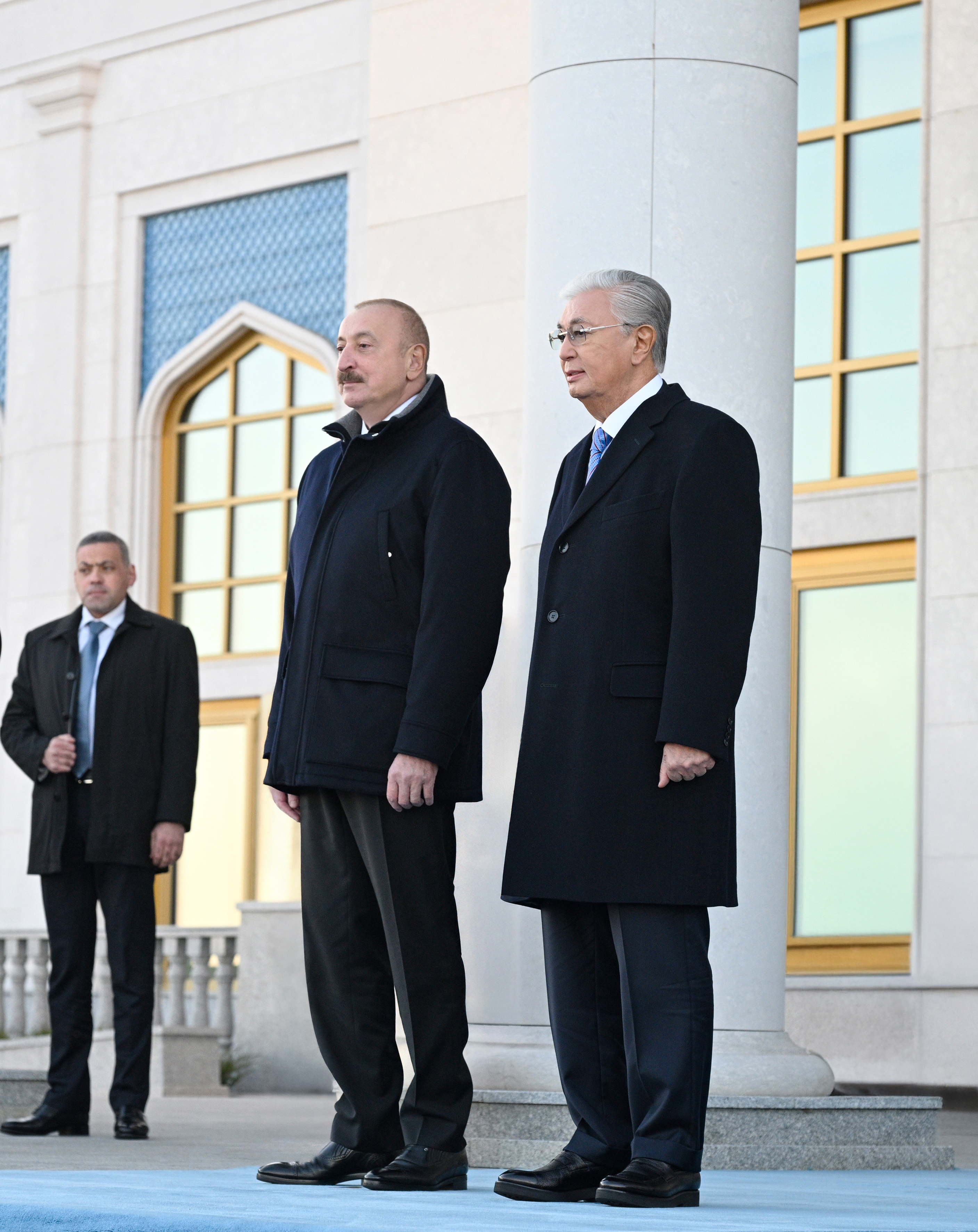 Azərbaycan Prezidenti İlham Əliyev Qazaxıstana dövlət səfərinə gəlib - Şəkil 11