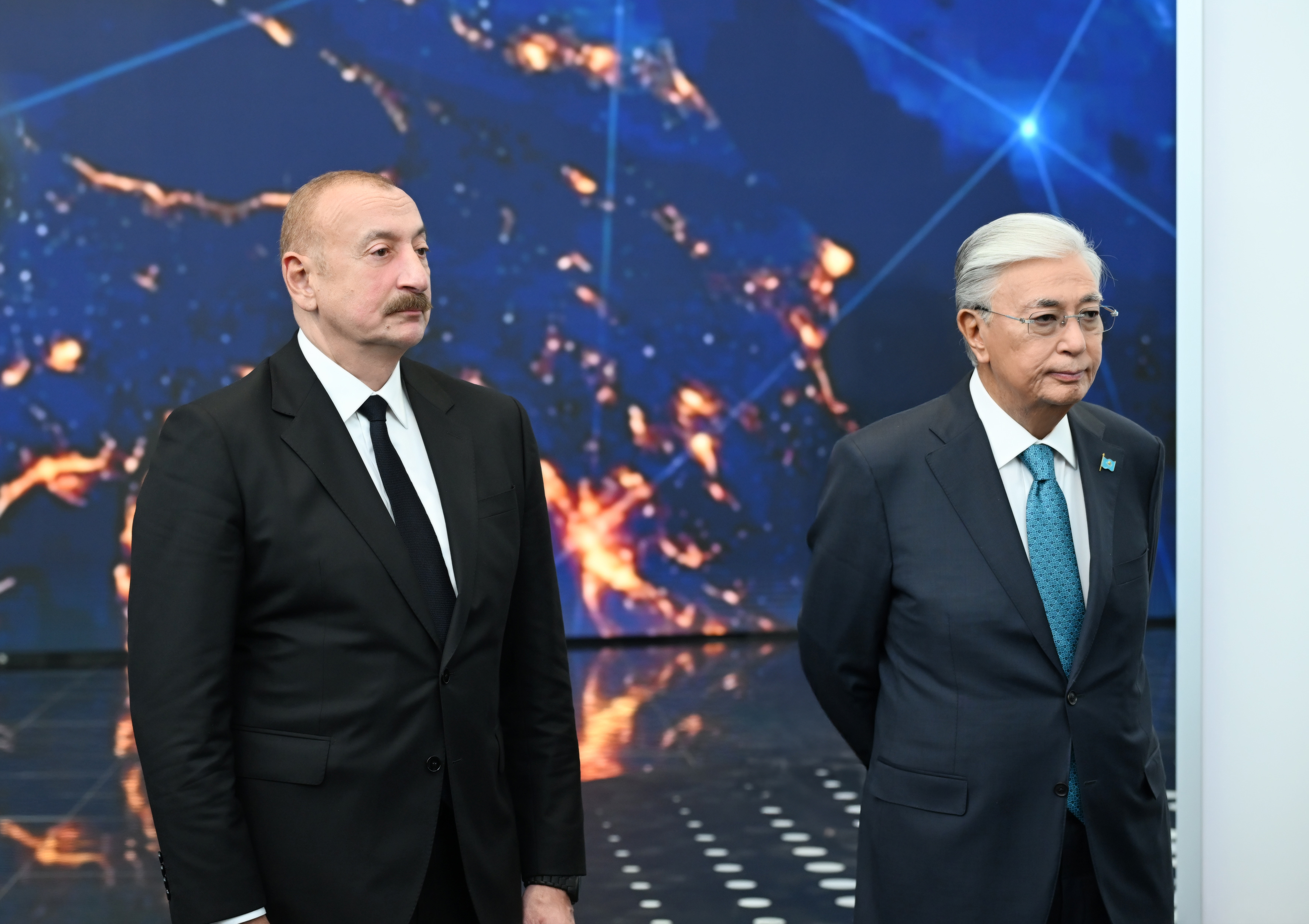 İlham Əliyev və Tokayev Astanada “Alem.ai” Beynəlxalq Süni İntellekt Mərkəzində olublar - Şəkil 15