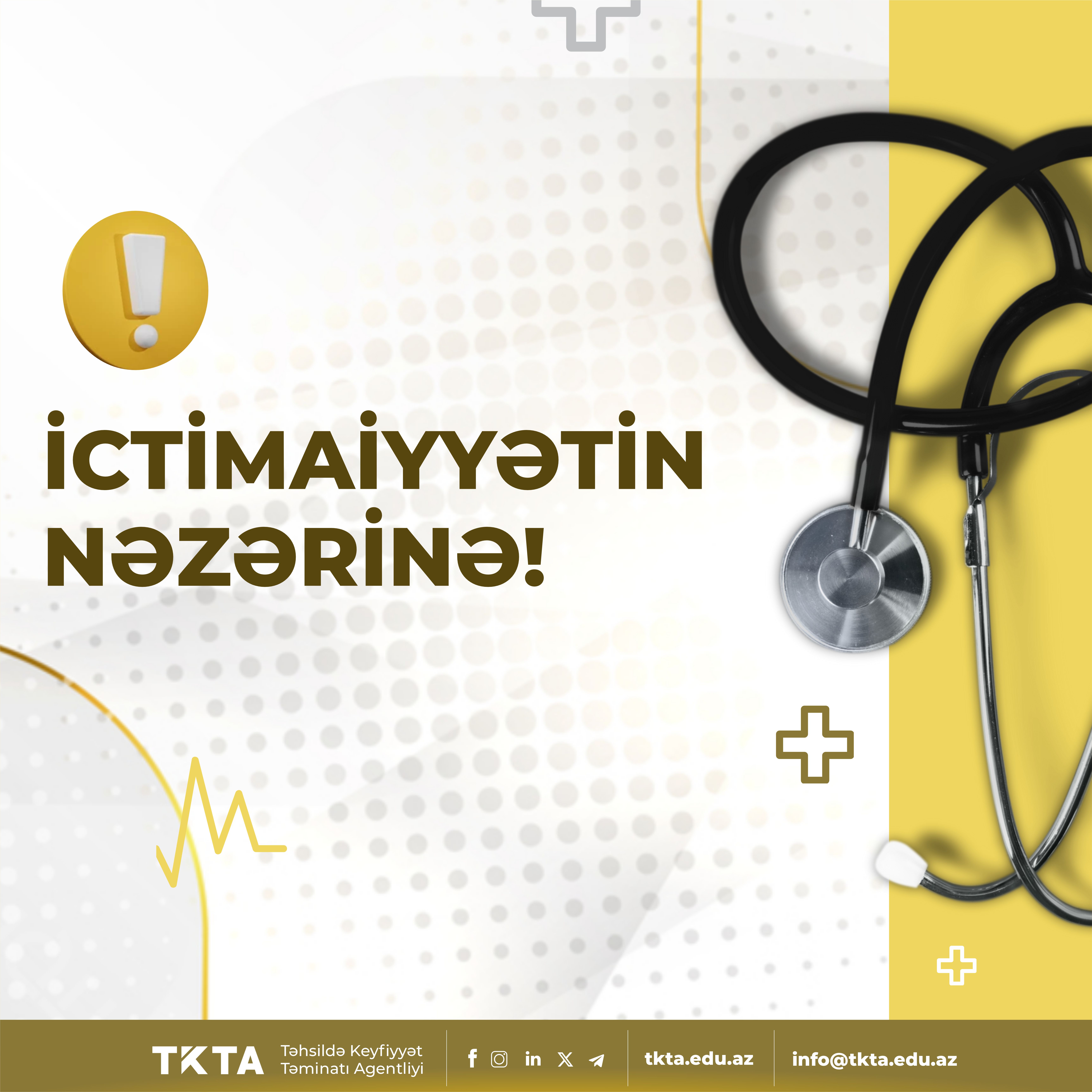 TKTA ali təhsilin əsas tibb təhsili səviyyəsindəki ixtisaslar  üzrə akademik şəhadətnamə alanlara müraciət edib