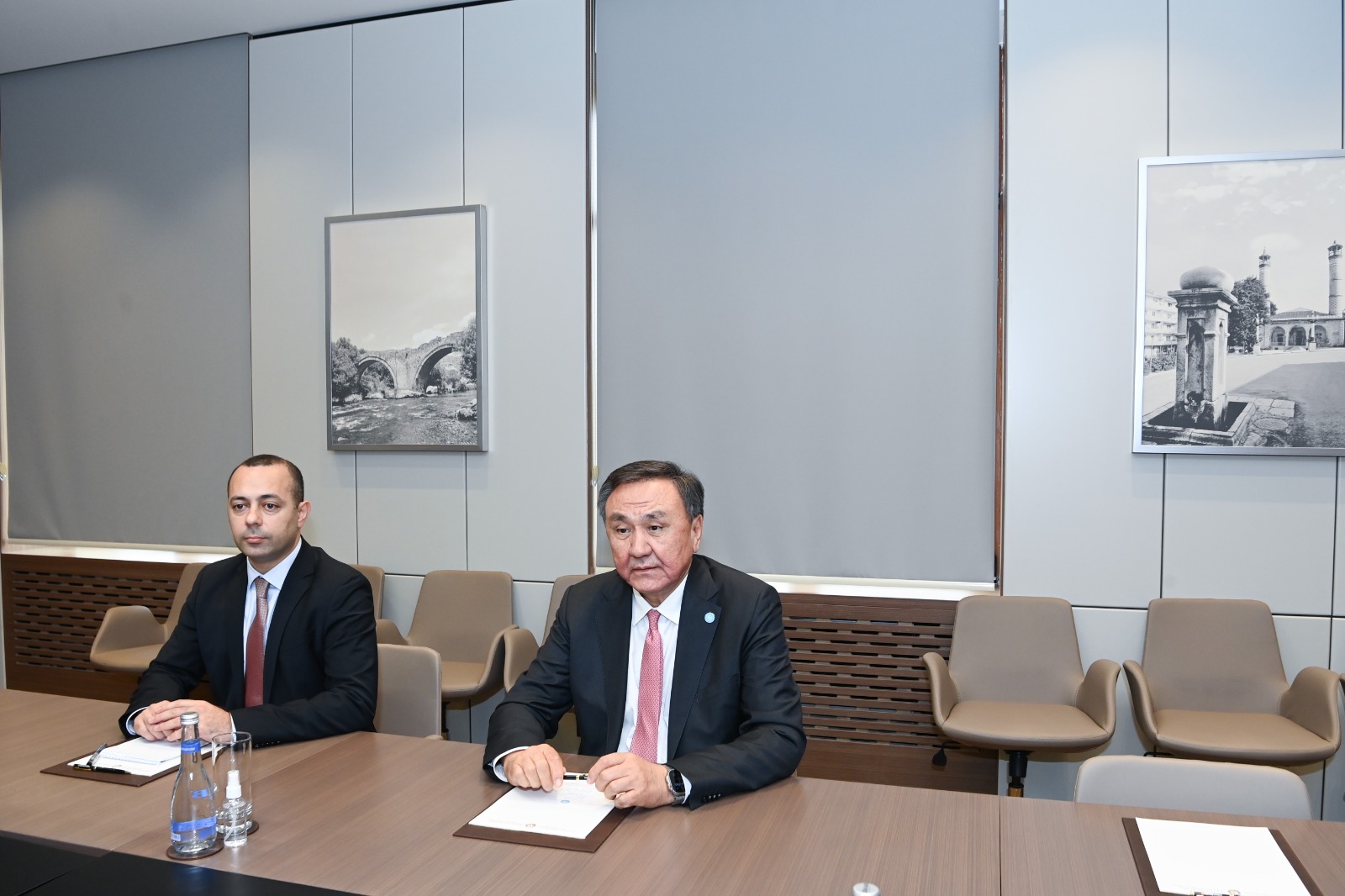 Ceyhun Bayramov TDT baş katibi Kubanıçbek Omuralıyev ilə görüşüb - Şəkil 3