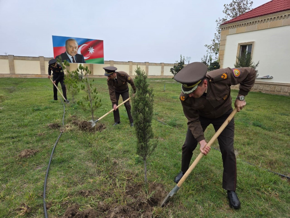 FHN-in Aran Regional Mərkəzi ağacəkmə aksiyası keçirib - Şəkil 3