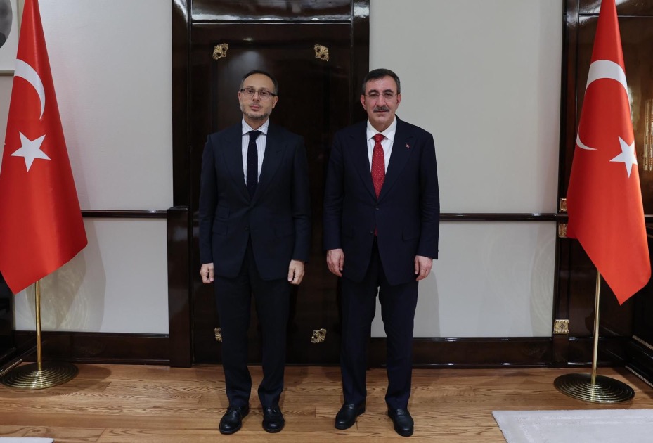 TÜRKPA Baş katibi Türkiyənin vitse-prezidenti ilə görüşüb - FOTO - Şəkil 1