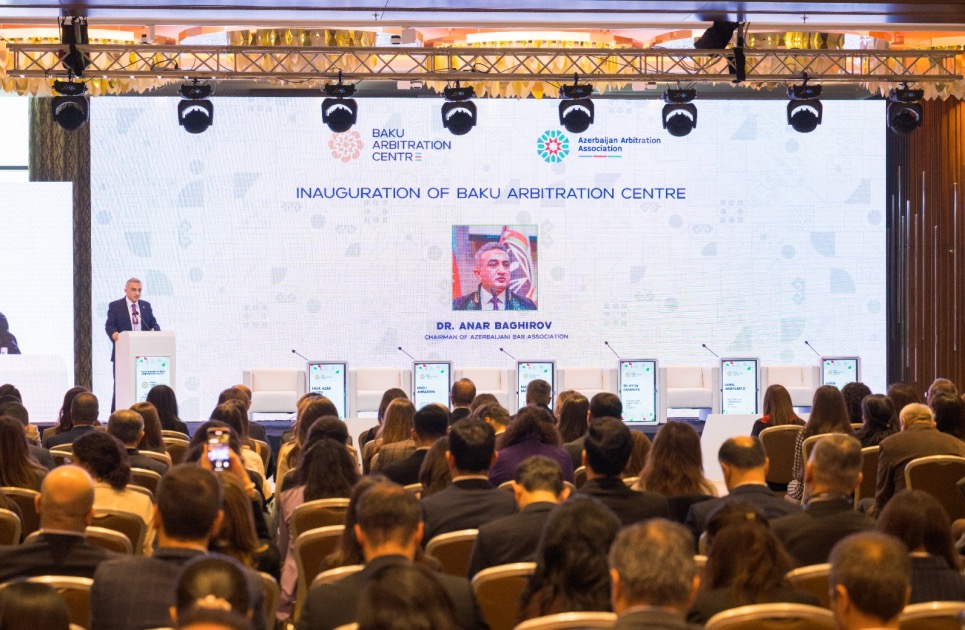 Vəkillər Kollegiyasının sədri “Azərbaycan Arbitraj Günləri 2025” beynəlxalq konfransında çıxış edib