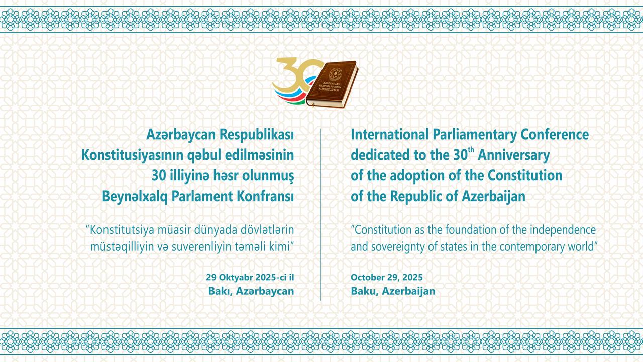 Milli Məclisdə beynəlxalq parlament konfransı keçiriləcək