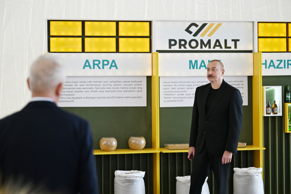 İmişlidə “Promalt” MMC-nin arpa emalı müəssisəsi istifadəyə verilib - Şəkil 9