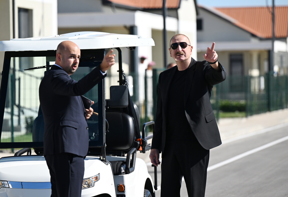 İlham Əliyev Cəbrayıl rayonunun Horovlu kəndinin birinci mərhələsinin açılışında iştirak edib - Şəkil 6