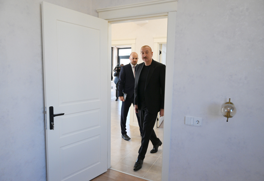 İlham Əliyev Cəbrayıl rayonunun Horovlu kəndinin birinci mərhələsinin açılışında iştirak edib - Şəkil 14
