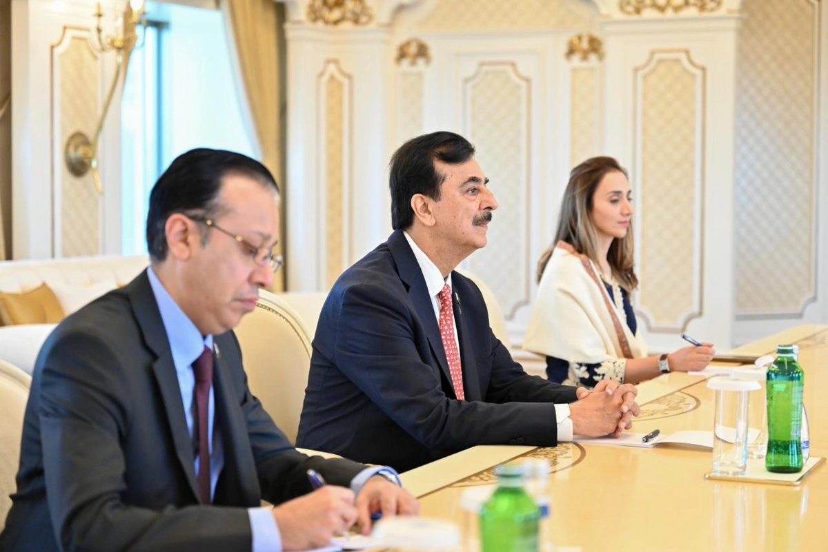 Sahibə Qafarova Pakistan Senatının sədri ilə görüşüb - Fotolar - Şəkil 2