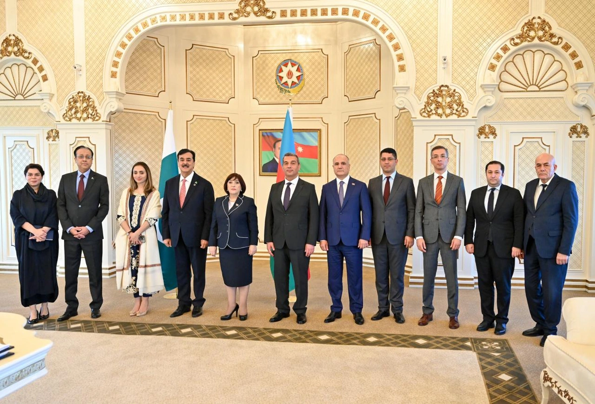 Sahibə Qafarova Pakistan Senatının sədri ilə görüşüb - Fotolar - Şəkil 6