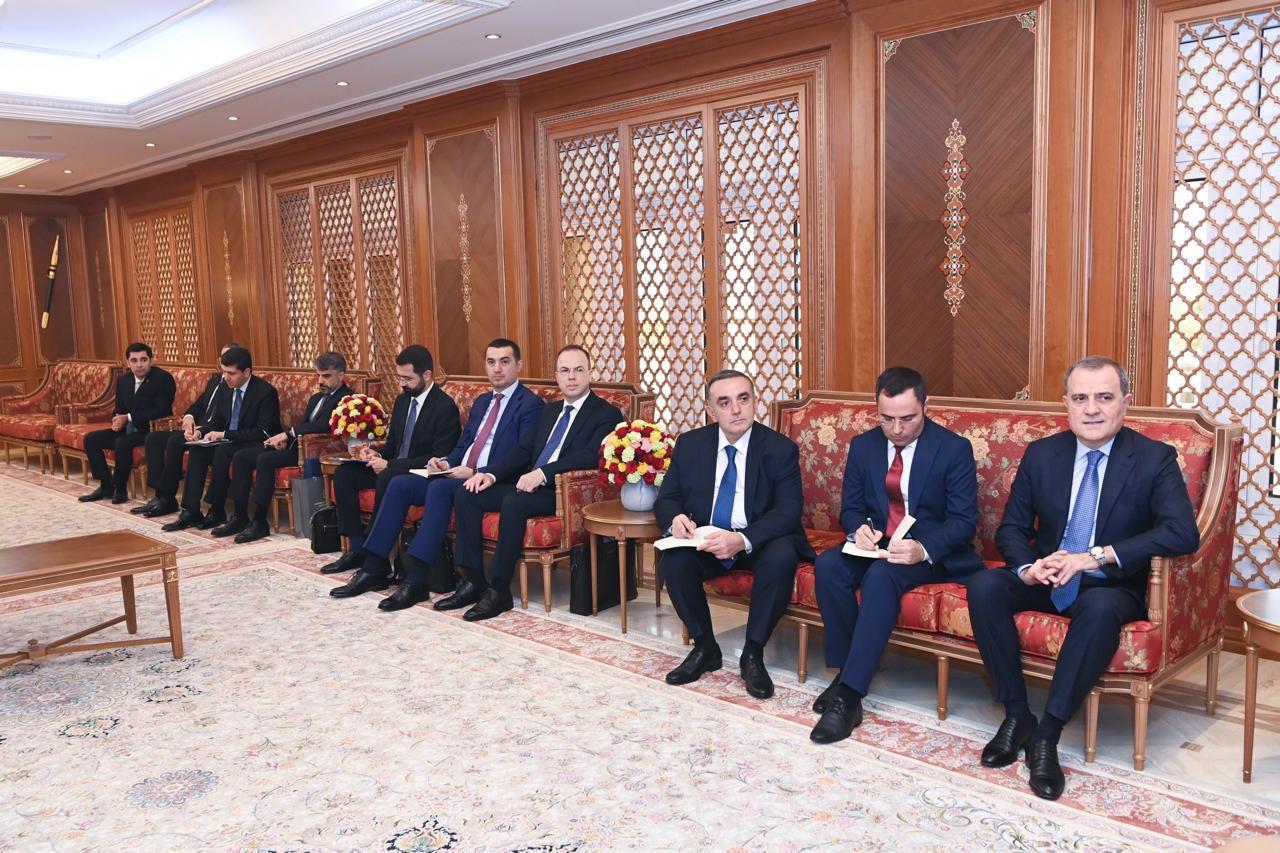 Ceyhun Bayramov Seyyid Əsəd bin Tariq əl-Səid ilə görüşüb - Şəkil 3