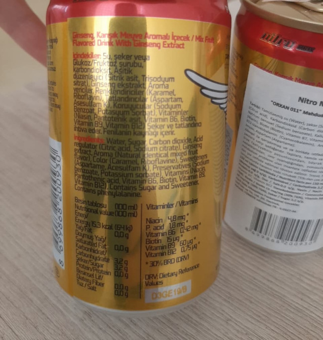 İdxal olunmuş energetik içki məhsulu partiyasında uyğunsuzluq aşkarlanıb - Şəkil 3