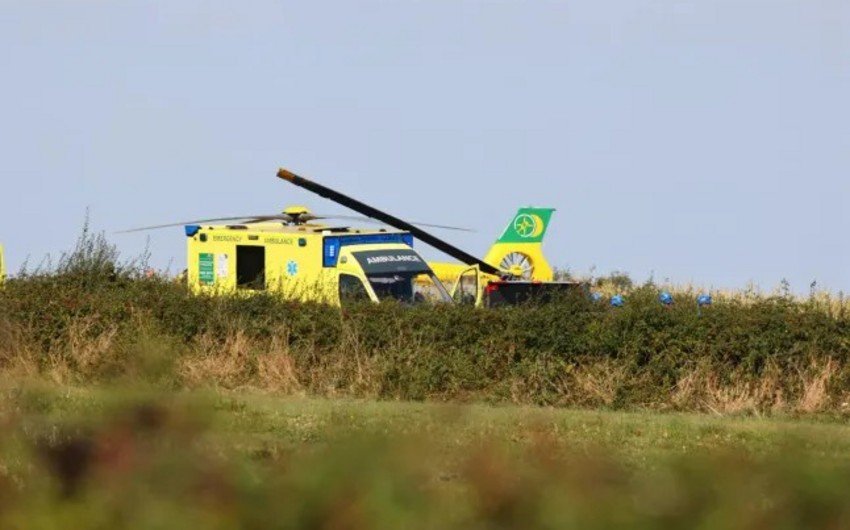 Britaniyada helikopter qəzası olub