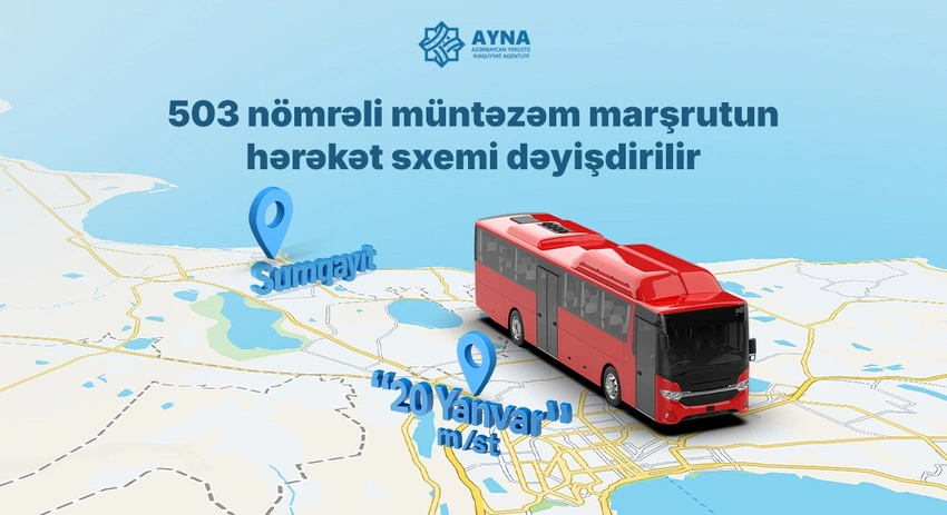 Sumqayıtdan Bakıya gedən avtobusların hərəkət sxemində dəyişiklik edilir