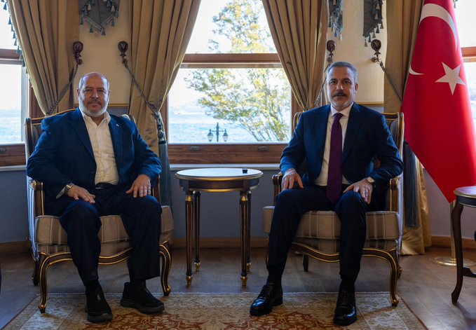 Hakan Fidan HƏMAS siyasi bürosunun üzvləri ilə görüşüb