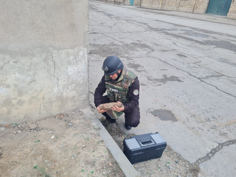 Sumqayıtda mərmi aşkar edilib