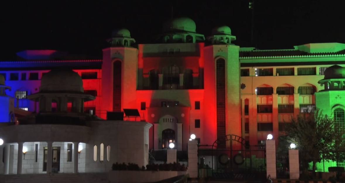 İslamabad Azərbaycan bayrağının rəngləri ilə işıqlandırılıb