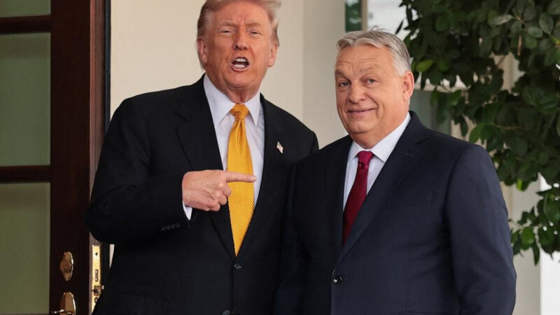 Tramp Ağ Evdə Macarıstanın Baş naziri ilə görüşüb