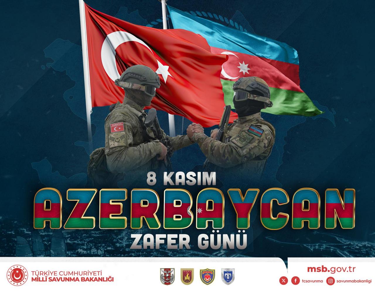 Türkiyə müdafiə nazirliyi Azərbaycanı Zəfər Günü münasibətilə təbrik edib