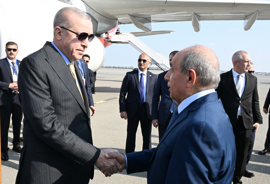 Türkiyə Prezidenti Rəcəb Tayyib Ərdoğan Azərbaycana səfərə gəlib