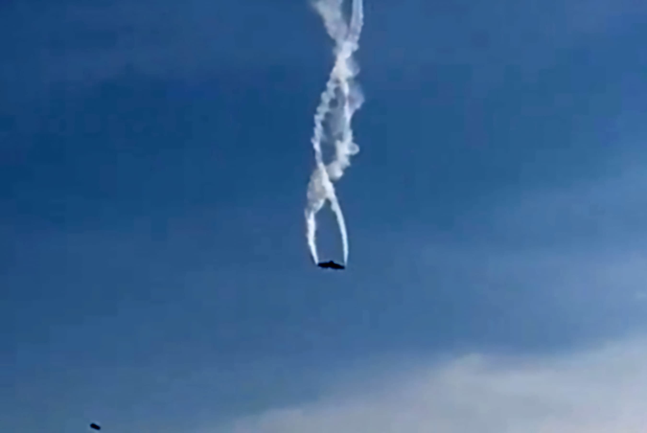 Gürcüstan-Azərbaycan sərhədində hərbi təyyarə yerə çırpılıb - VİDEO - YENİLƏNİB