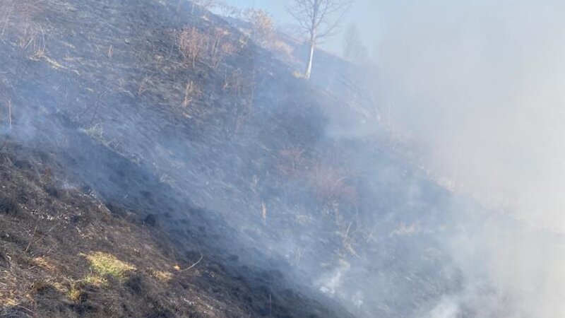 Ermənistan-Azərbaycan sərhədində baş verən yanğın davam edir
