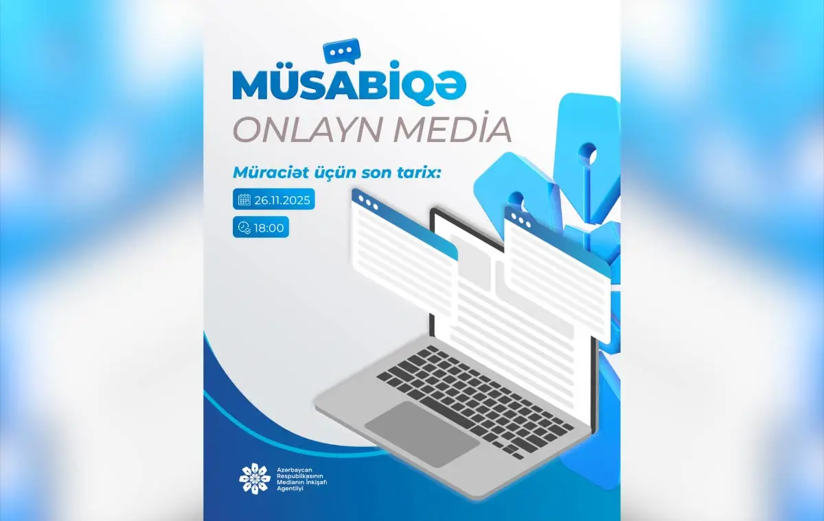 MEDİA onlayn media subyektlərinə dəstək üçün müsabiqə elan edib